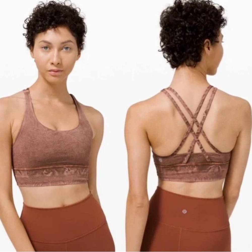 Lululemon Brown Energy Longline Sports Bra
